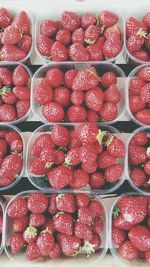 Full frame shot of strawberries