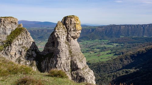 View of rock formations