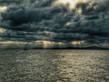 Dramatic sky over sea