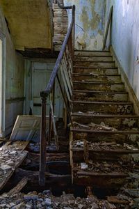 Interior of abandoned house