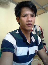 looking at camera