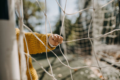 Close-up of toddler hand 