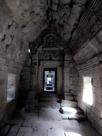 Interior of abandoned building