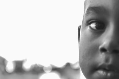 Close-up portrait of young man