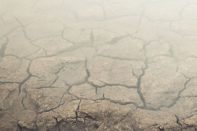 Full frame shot of cracked land