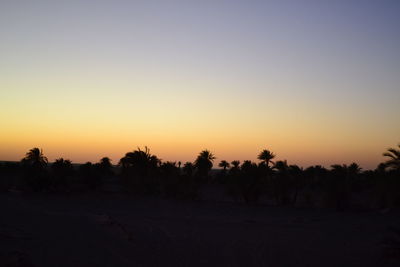 Scenic view of landscape at sunset