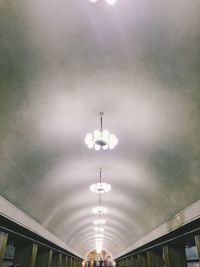 Low angle view of ceiling