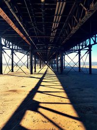 Under a pier