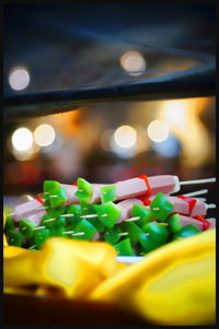 Close-up of multi colored candies