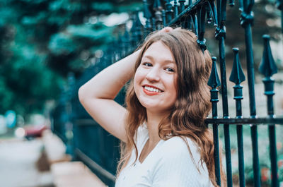 Portrait of a smiling young woman