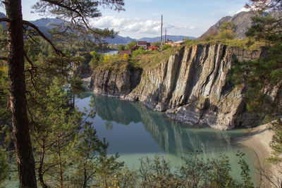 Scenic view of lake