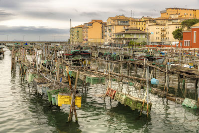 Boats in sea