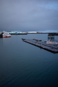 Harbor in winter