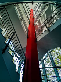 Low angle view of staircase in building