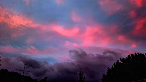 Low angle view of cloudy sky