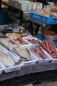 Various sun-dried meat