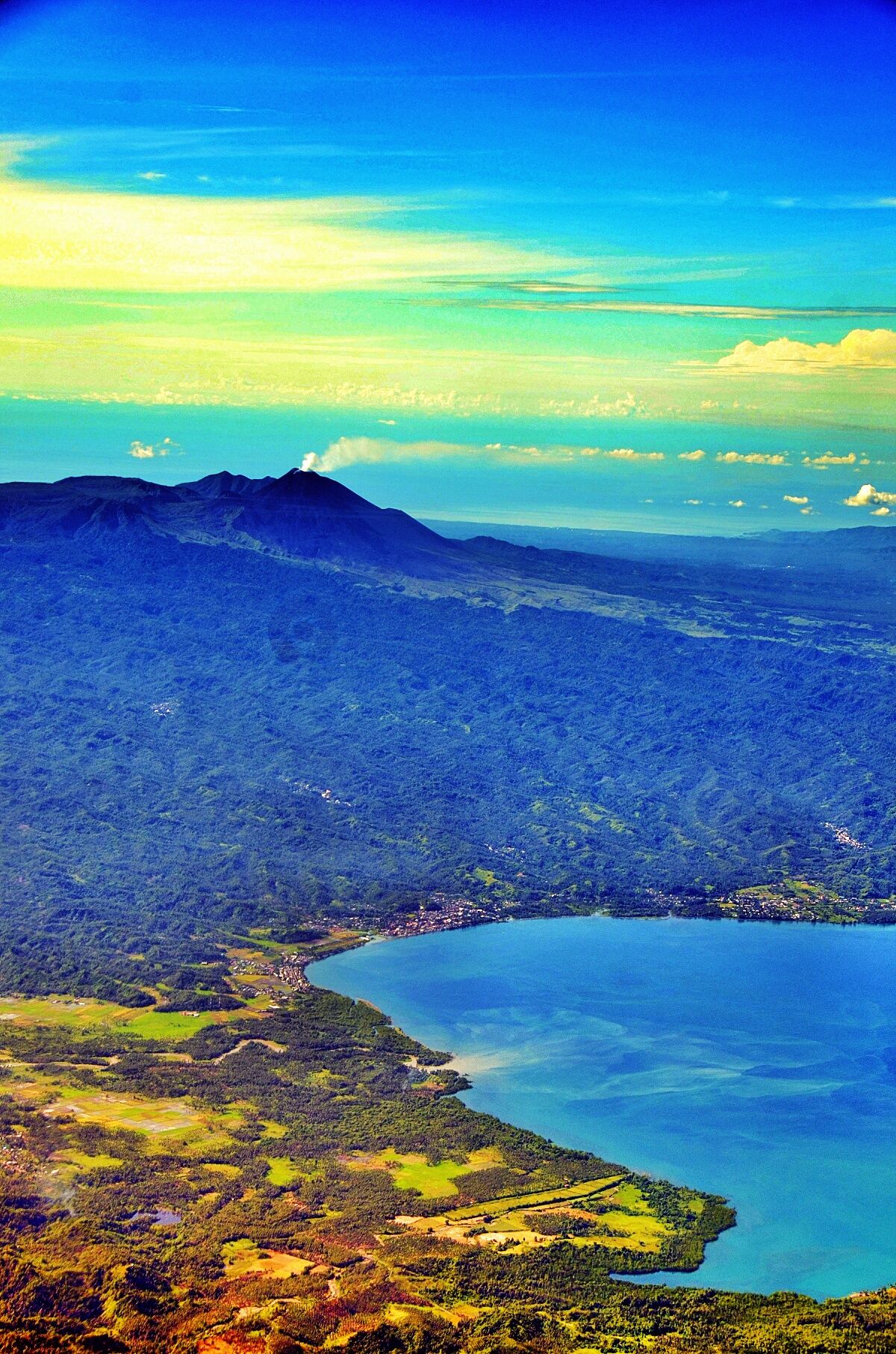 Soputan Mountain from the Sky