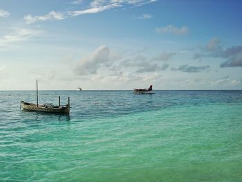 Scenic view of sea against sky