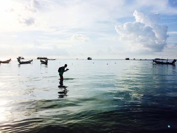 Scenic view of sea against sky