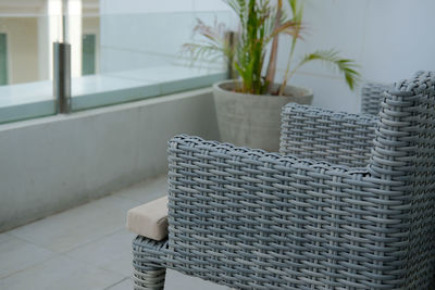 Close-up of potted plant on table at home