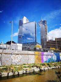 Buildings in city against sky