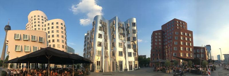 Panoramic view of buildings in city