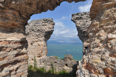 Rock formations on mountain