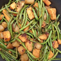 High angle view of food in plate