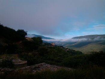 Scenic view of landscape against sky