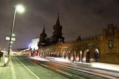 City street at night
