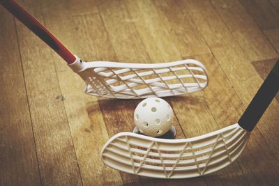High angle view of stuffed toy on table