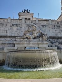 Low angle view of statue