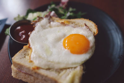 Close-up of breakfast