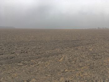 Scenic view of desert against sky