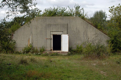 Ww 2 era concrete ammunition bunker