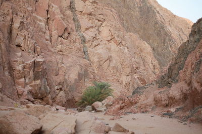 Rock formations in desert