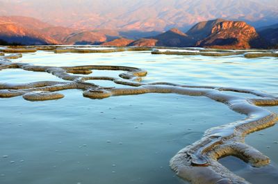 Waterfalls of hierve el agua in oaxaca, mexico