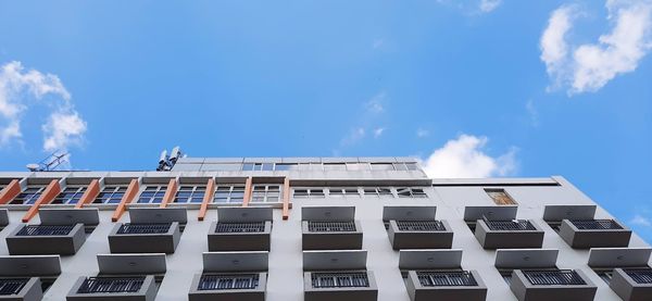 Low angle view of building against sky