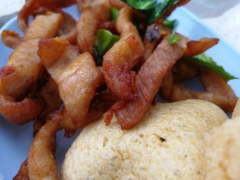 Close-up of food in plate