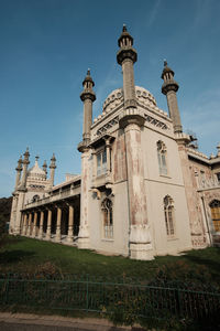 Low angle view of historic building against sky