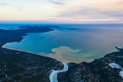 Little pic river emptying into lake superior in north western ontario