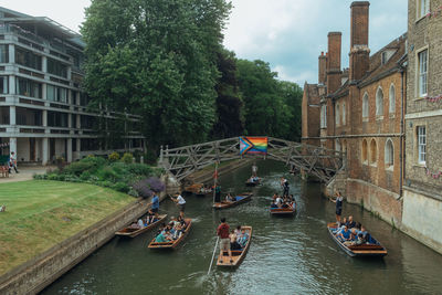 Boats in canal