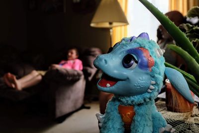 Close-up of stuffed toy on table