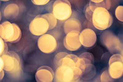 Defocused image of lights