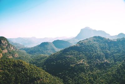 Scenic view of mountains