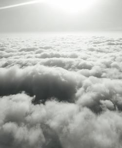 Aerial view of clouds in sky