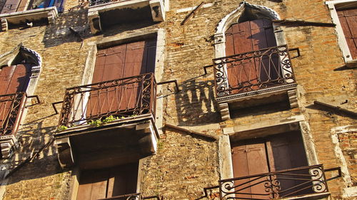 Low angle view of old building