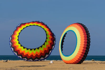 A modern and big kite festival during hot and windy season in terengganu, malaysia.