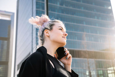 Portrait of beautiful young woman