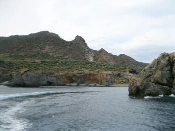 Scenic view of mountain against sky